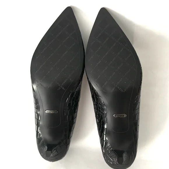 Vionic Kit Josie Croc Black Croc-Embossed Leather Women's Pumps 10 NWOB - Picture 10 of 12